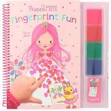 Depesche 12105 Princess Mimi - Fingerprint Fun, kleurboek met 4 inktkussens, om met je vingers te kleuren