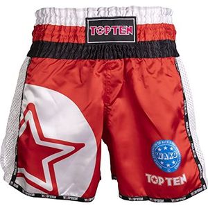 Kickbox-shorts TOP Ten ""WAKO Star"", rood, XXL