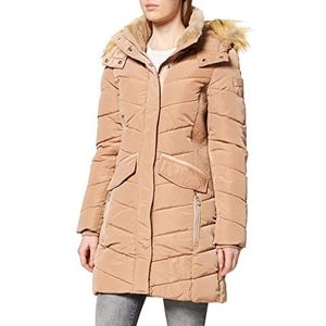 TOM TAILOR Dames Gewatteerde parker van gerecycled polyester 1026991, 27468 - French Clay Beige, S