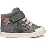 Geox B GISLI Girl Sneakers voor babymeisjes, grijs/roze, 21 EU, grijs roze, 21 EU