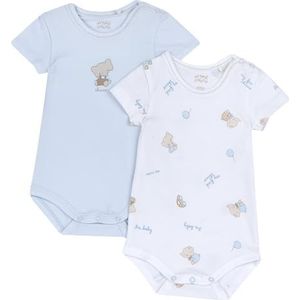 Chicco, Baby- en pasgeboren body met open schouder, ontworpen in Italië, baby- en pasgeborenkleding 0-24 maanden, cadeau-ideeën voor geboorte, Lichtblauw, 18 Maanden