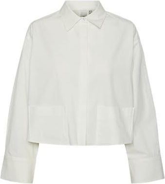 YAS - YASLEE - Blouse - Wit - Klassieke Blouse - Lange Mouw