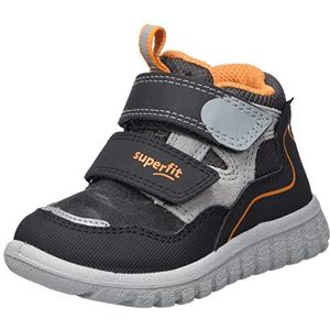 Superfit Sport7 Mini Baby - jongens Sneaker, Grijs Oranje 2000, 20 EU