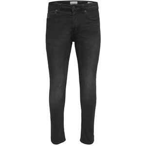 ONLY & SONS Onsloom Slim Black Jog 7451 PIM DNM Noos, zwart, 34W / 30L