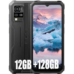 Blackview BV4800 Pro 12Go+128Go Telephone Portable Incassable 2024, Android 14 Téléphone Débloqué, 5180mAh, 13MP+5MP, 6.56"" HD+ Smartphone Incassable Etanche, Dual 4G LTE,GPS,NFC,OTG,FM, Noir