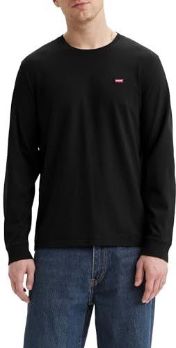 Levi's Long-Sleeve Original Housemark Tee T-shirt Mannen, Mineral Black, XS