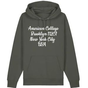 AMERICAN COLLEGE USA Sweatshirt om aan te trekken, kaki, 14 jaar, ontspannen, Groen, 14 ans
