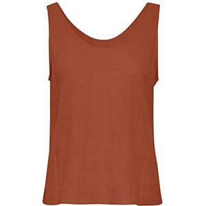 ICHI IAFOXA tanktop voor dames met schouderbandjes/cami shirt, 171562/mandarijn rood, S