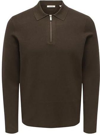 Onscooper - Pullover - Gebreide Pullover - Halve Ritssluiting - Lange Mouwen