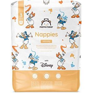 Amazon-merk: Mama Bear Disney Ultra Dry luiers, maat 3 (4-9 kg), wit, 86 stuks, 1 pas