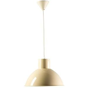 Els Banys Plafondlamp van metaal met crèmekleurige afwerking, diameter 39 cm, hoogte 26 cm, geschikt voor led of spaarlamp, IP20, fitting E-27, textielslinger 100 cm, lengte 230 V