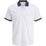JACK & JONES - JJMATHEO - Poloshirt - Marine / Wit