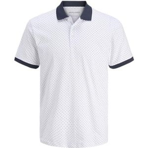 JACK & JONES - JJMATHEO - Poloshirt - Marine / Wit