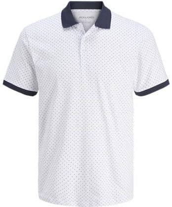 JACK & JONES - JJMATHEO - Poloshirt - Marine / Wit