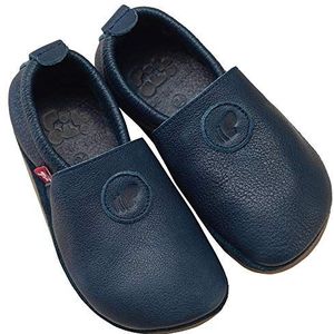 Pololo Unisex baby blote voeten Uni Outdoor blauw platte slipper, 20 EU