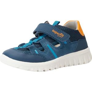 Superfit SPORT7 Mini sneakers, blauw/oranje 8000, 20 EU breed, Blauw Oranje 8000, 20 EU Weit