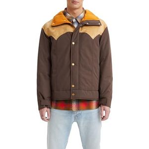 LEVI'S - Donsjas - Kastanje - Polyester/Katoen - Kort met Kap