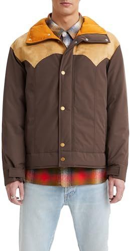 LEVI'S - Donsjas - Kastanje - Polyester/Katoen - Kort met Kap