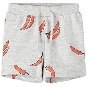 name it Boy's NMMDIMITRI Sweat UNB Shorts, lichtgrijs gemêleerd, 110, lichtgrijs gem., 110 cm