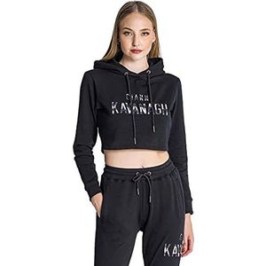 Gianni Kavanagh zwarte tijger hoodie dames, Zwart, XL