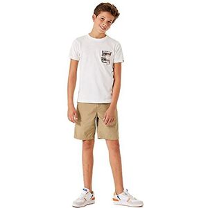 Garcia Kids Bermuda voor jongens, linnen, 140 cm (Slank)