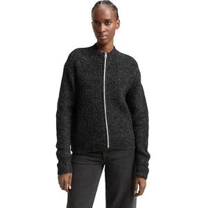 TOM TAILOR Denim Cardigan gebreide jas voor dames, 10522 - Shale Grey Melange, L