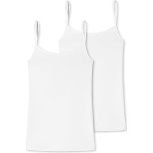 SCHIESSER - UNCOVER Cotton - Top met Spaghettibandjes - Wit