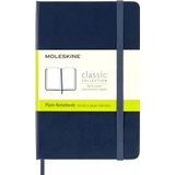 Moleskine Saffierblauw notitieboek in zakformaat, hard