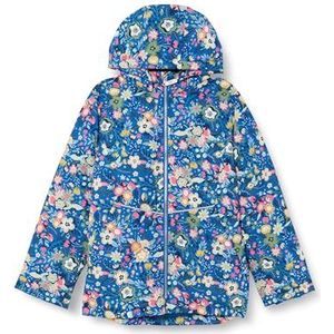 NAME IT Nkfmaxi jas Flower Power jas voor meisjes, blauw, 122 cm