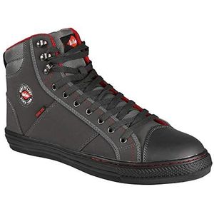 Lee Cooper Workwear LCSHOE022 heren retro veiligheidslaarzen baseballschoenen SB/SRA, grijs-5.5 UK