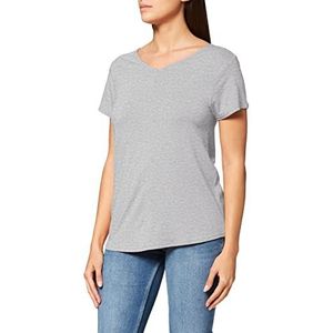 Skiny Dames pyjama top, grijs (stone grey melange), 42