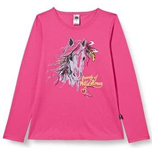 Trigema T-shirt voor meisjes, Hibiscus, 140 cm