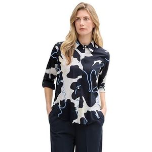TOM TAILOR Damesblouse, 37124 - Big Floral Shapes Design, 42