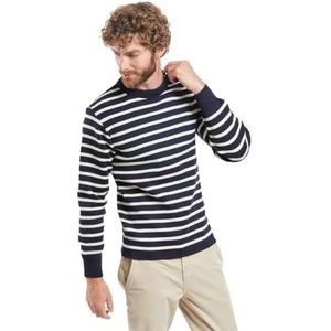 Armor Lux, Effen marinetrui ""Fouesnant"" voor heren, Rich Navy/Nature, 36
