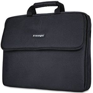 Kensington Simply K62560EU Laptoptas, 15,6 inch, draagbare tas in klassieke stijl voor laptops van 15,6 inch, met draaggreep en schouderriem voor mannen en vrouwen, 15,6 inch