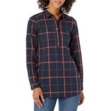Goodthreads Lichtgewicht Katoen Popover tuniek shirts,Navy venster,S