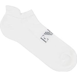 EMPORIO ARMANI MAN'S BASIC LOGO VOETIE SOKKEN WIT TU, Wit, One size