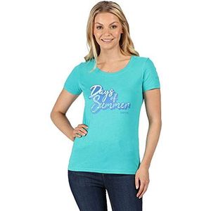 Regatta Vrouwen Filandra Iv' Coolweave Katoen Grafische Print T-shirt met korte mouwen/Polos/Vesten
