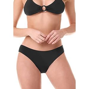 goldenpoint Dames Bikini Voor Dames Badeanzug Einfarbiger Slip, zwart, XL