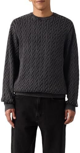 Levi's - LV PRESIDIO - Trui met Ronde Hals - Pirate Black - Kabelpatroon