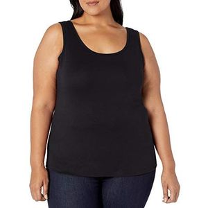 Amazon Essentials Plus Size Tank T-Shirt, Zwart, 1X