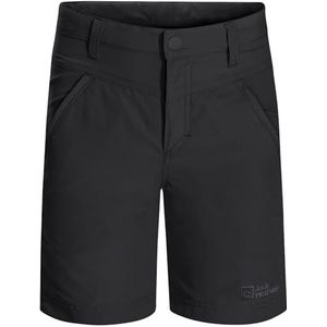 Jack Wolfskin Jongens Sun K Shorts, Black, 116, zwart, 116 cm
