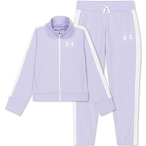 Under Armour Girls Two Piece Sets Girls' UA Knit Track Suit, Nebula Purple, 1363380-515, YXS