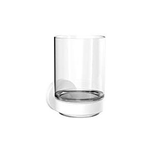 Emco Ronde glashouder glazen deel helder, wit