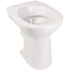 AquaSu | Wit | Toilet + 6 cm diepspoeler. + 6 cm + 6 cm staande toilet - diepspoeler