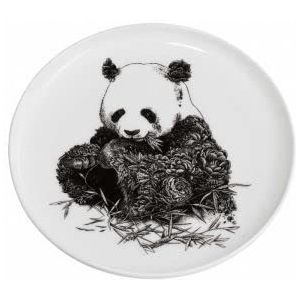 Maxwell & Williams DX0528 Bord Panda – zwart-wit – 20 cm diameter – porselein – met panda-motief, geschenkdoos
