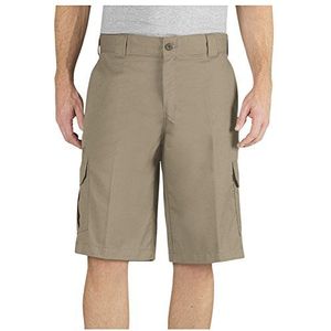 Dickies Men's 13 Inch Relaxed Fit Stretch Twill Cargo Short, Desert Sand, 42
