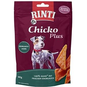 Rinti hondensnacks extra chicko knoflook hoeken 80 g, 12 stuks (12 x 80 g)