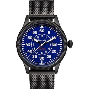 Gigandet Herenhorloge analoog Japans automatisch uurwerk met roestvrij stalen armband 2VNAG8/012, blauw