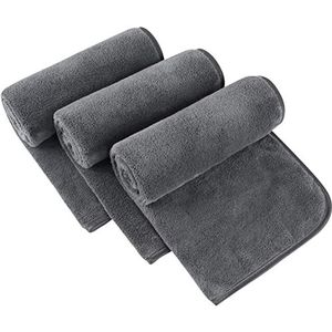 SINLAND Microfiber Handdoek voor Badkamer Super Zachte Make-up Remover Doek Washandje voor Thuis Spa Sport Gezicht Reiniging Handdoek 40cm x 76cm 3 Pack